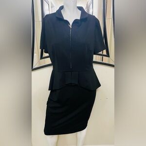 Elegant Black Peplum Skirt by [Brand]